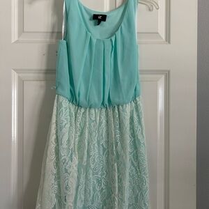 Iz Byer Light Blue Dress